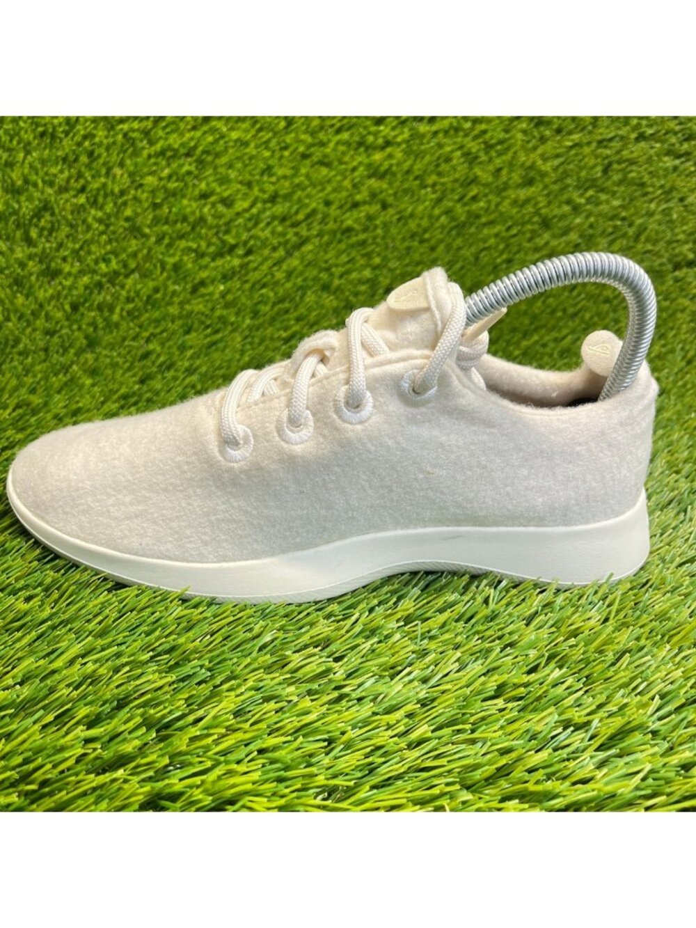 Allbirds Wool Runners Natural White Womens Size 7 Running Walking Shoes Sneakers - Picture 3 of 10